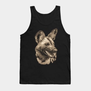 African Wild Dog Close-up Tank Top